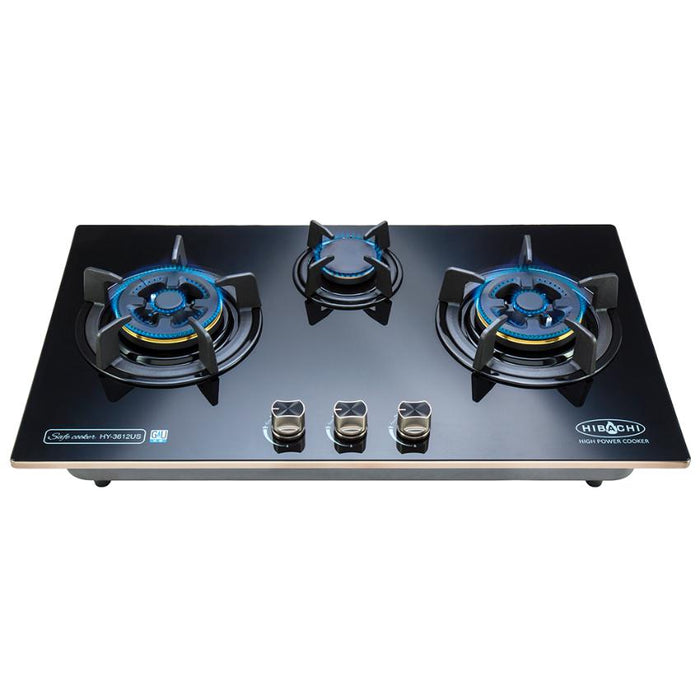 Hibachi 氣霸 HY-3612US 嵌入式三頭氣體煮食爐